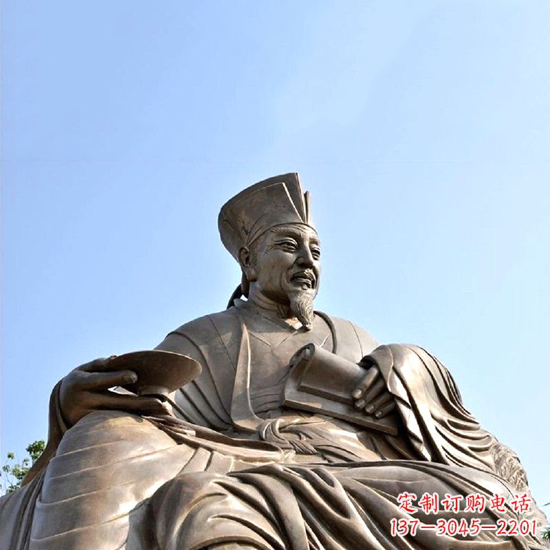 绵阳历史名人北宋文坛领袖欧阳修铸铜雕塑
