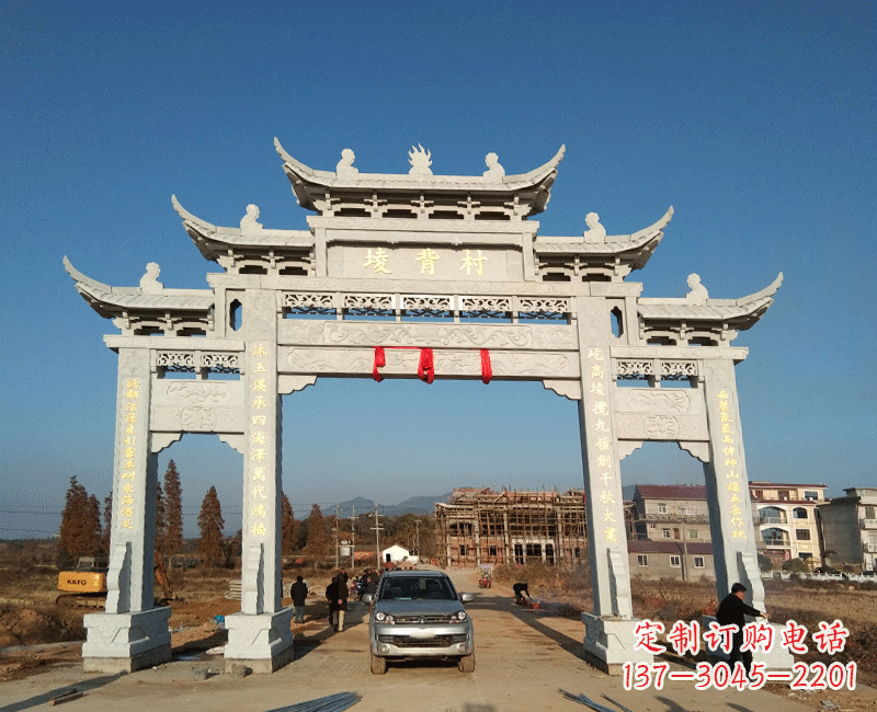 绵阳全国著名景点石雕牌坊