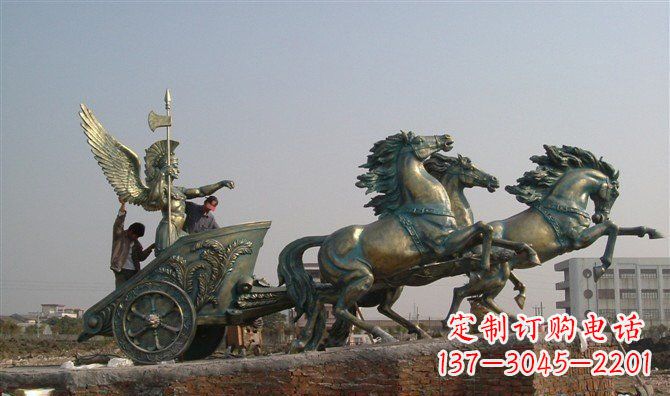 绵阳阿波罗艺术铜雕神话传说中的英雄形象