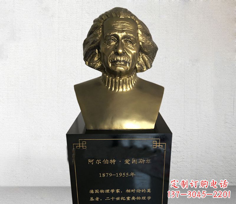 绵阳爱因斯坦胸像铜雕