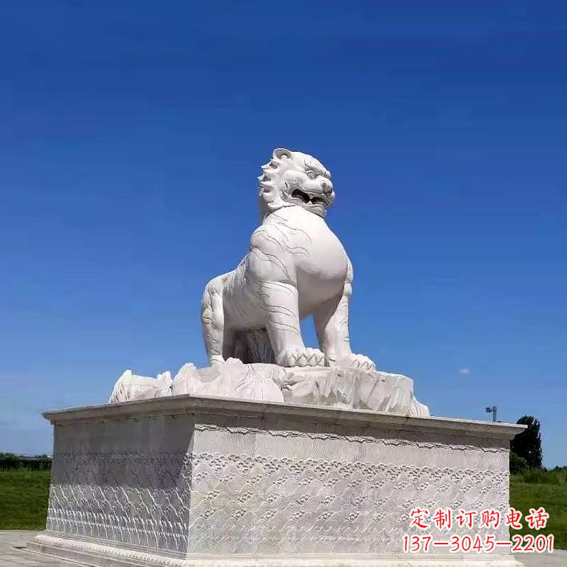 绵阳白虎魅力古老神兽雕塑摆件