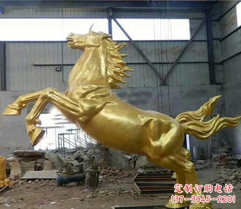 绵阳精致马铜雕塑