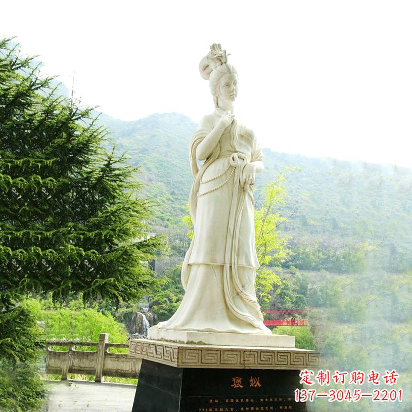 绵阳褒姒石雕像-中国古代知名美女雕塑