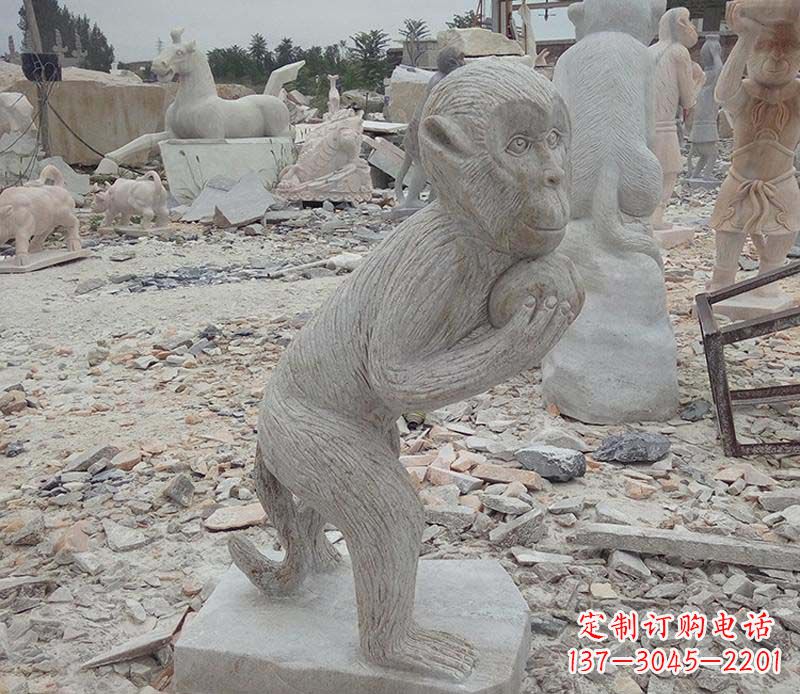 绵阳新猴子雕像,传承古老传说
