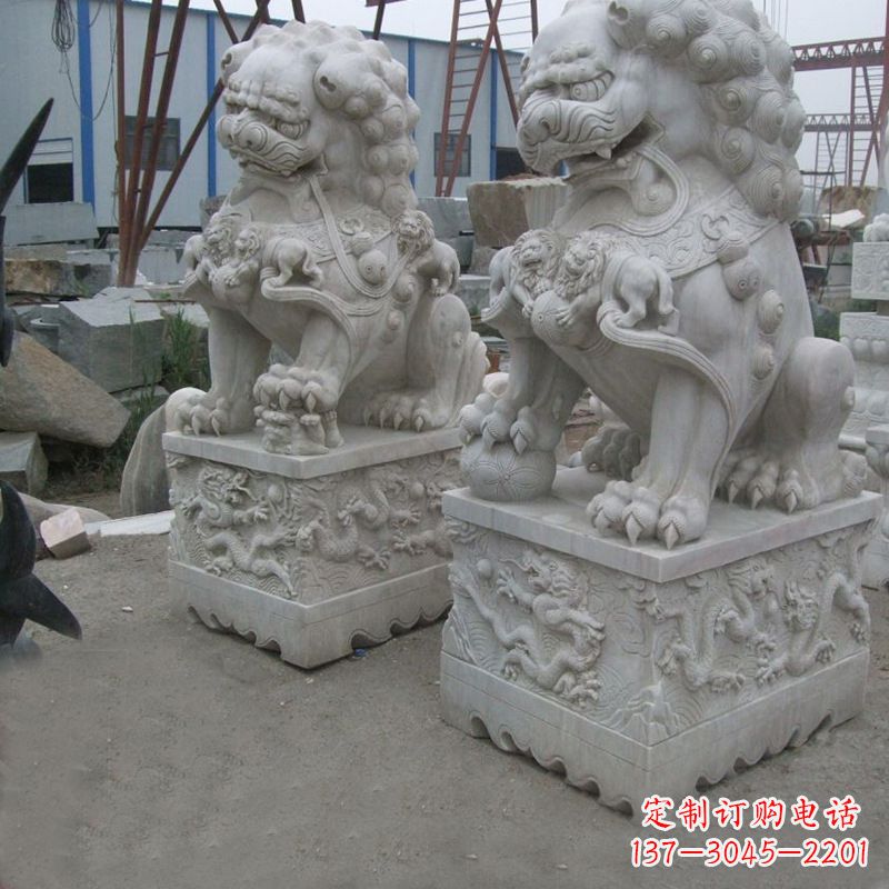 绵阳新狮子雕塑,传承北京青铜文化