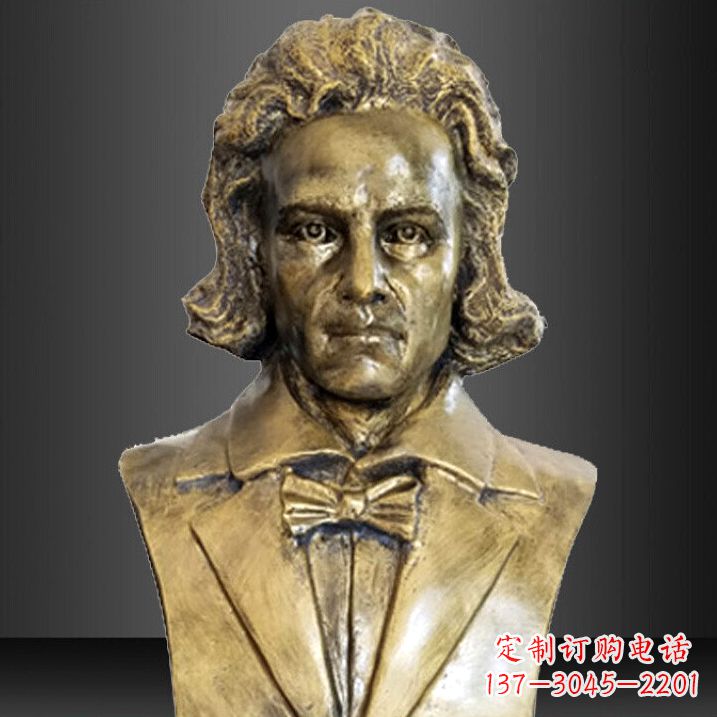 绵阳贝多芬纯铜铸造名人胸像