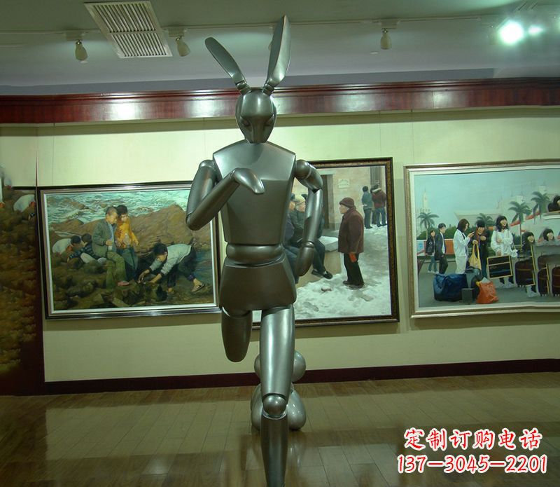 绵阳奔跑兔子雕塑