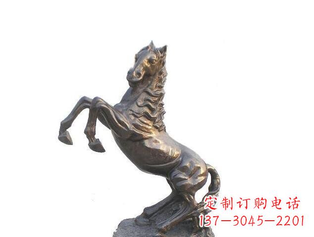 绵阳精美的奔腾马铜镀铜动物雕塑