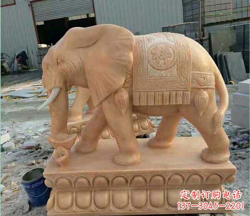 绵阳璀璨大象石雕