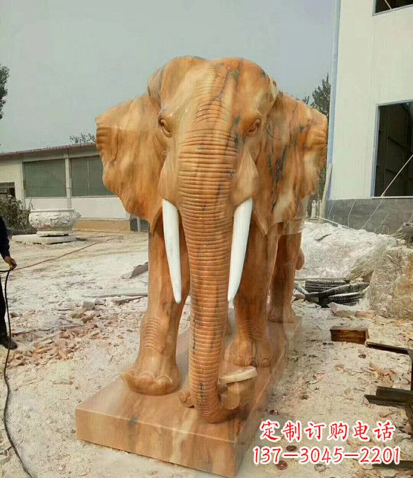 绵阳大象石雕,招财进宝