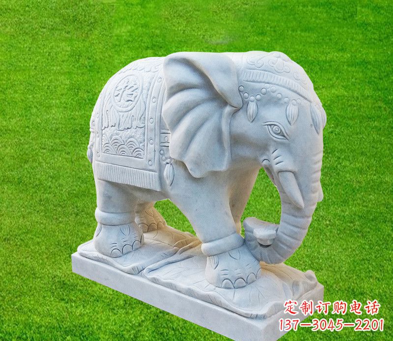 绵阳雕刻精美大象石雕