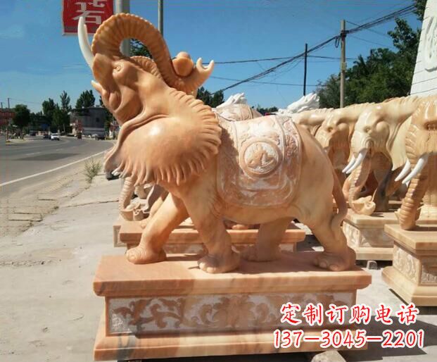 绵阳大象石雕,给你美好的祝愿