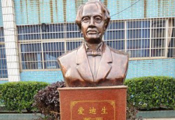绵阳爱迪生校园名人铜雕——传承创新精神，展现英雄风采