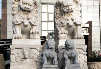绵阳石狮子雕塑——守护家园的看门神