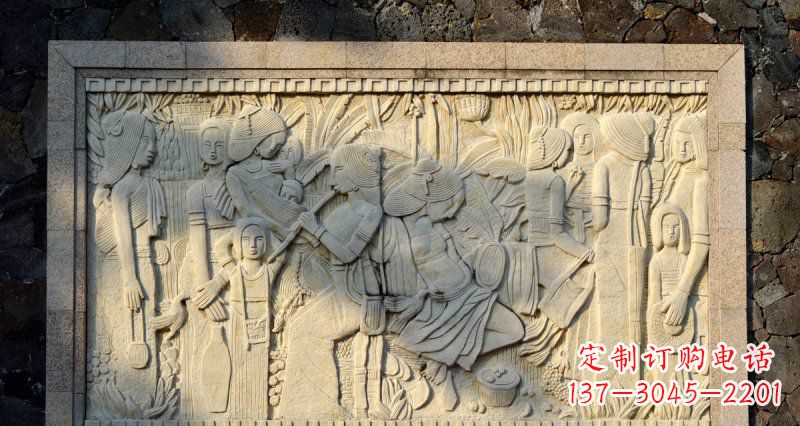绵阳女人之石抽象浮雕壁画