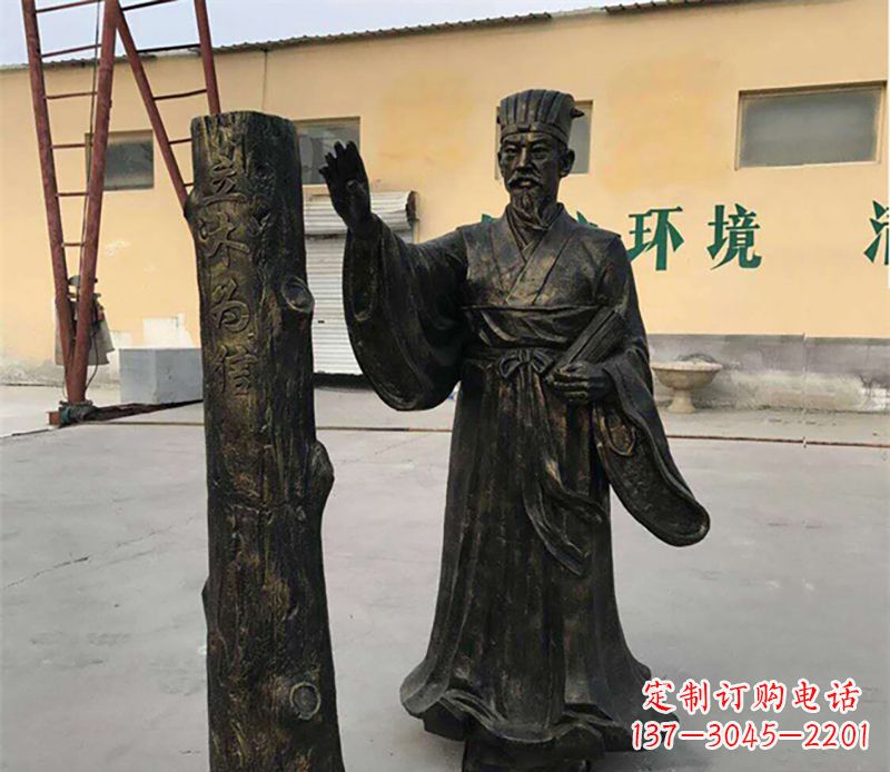 绵阳扁鹊铜雕