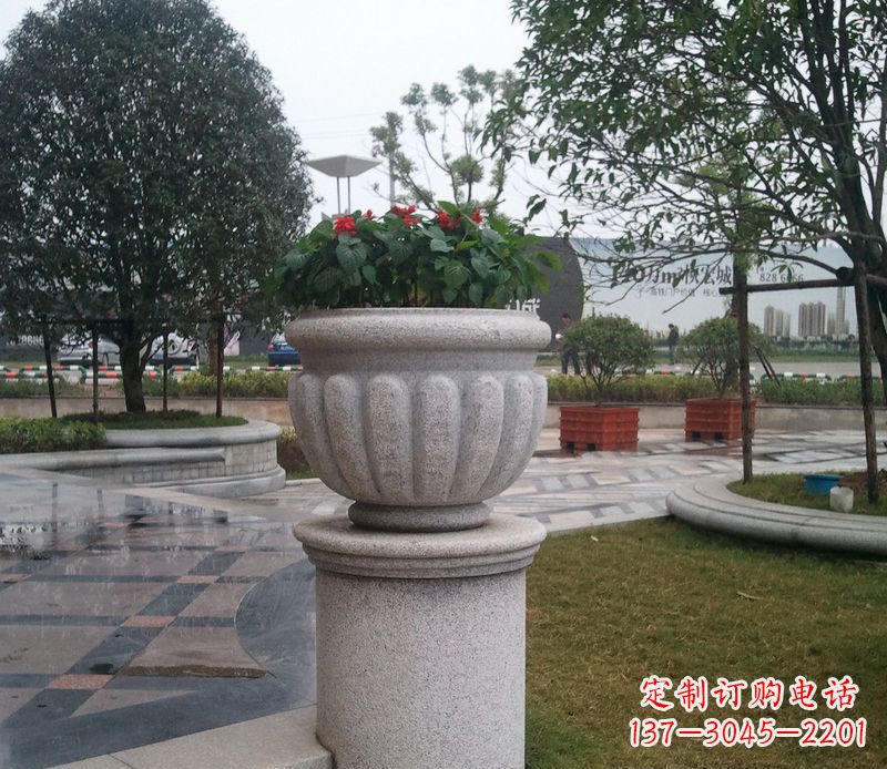绵阳精美大理石花盆