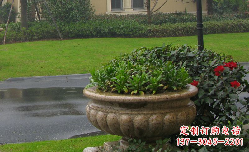 绵阳艺术精致的大理石花盆