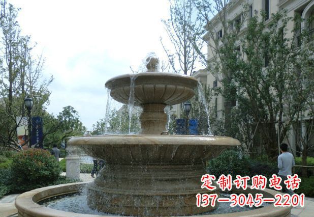 绵阳别墅景观大型喷泉石雕 (3)