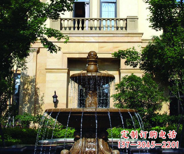 绵阳多层喷泉石雕——景观装饰的精美绝伦