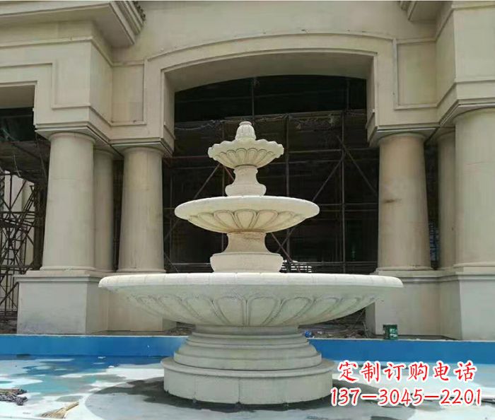 绵阳精美多层喷泉石雕