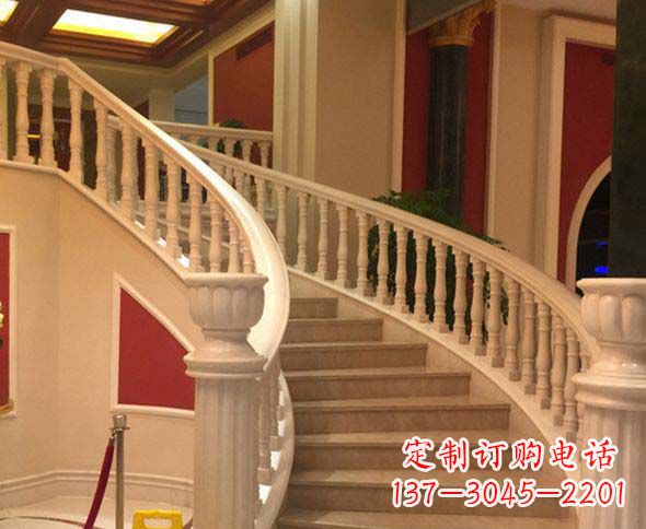 绵阳别墅景观汉白玉石栏杆石雕