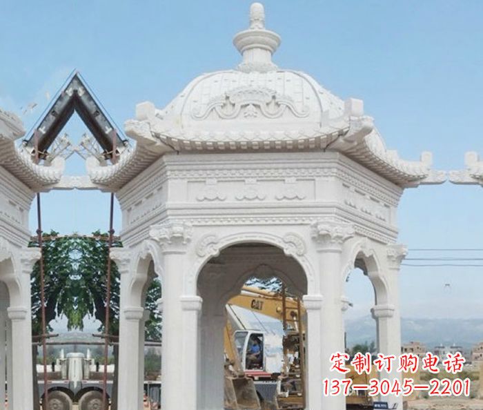 绵阳欧式石雕凉亭——营造优雅宁静室内空间