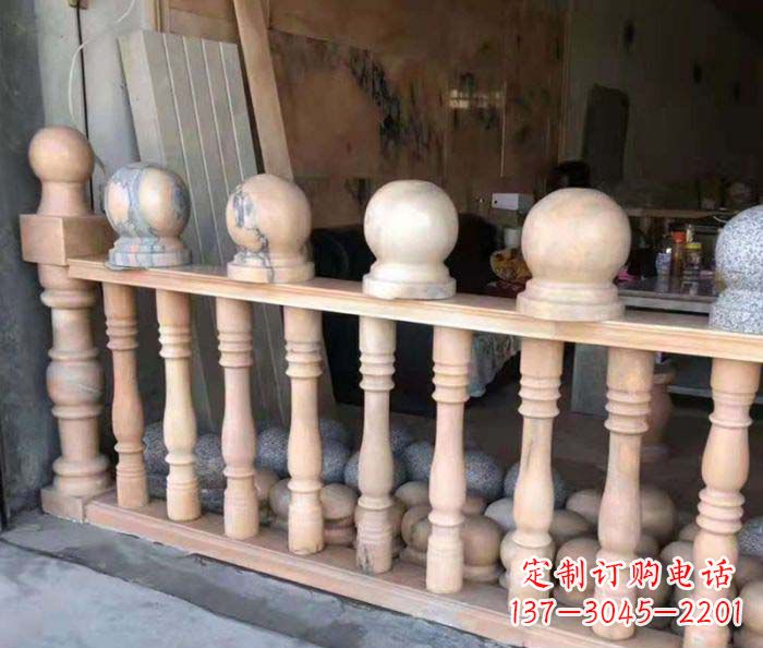 绵阳新一代景观晚霞红石栏杆