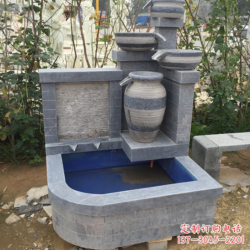 绵阳精致花园喷泉令人耳目一新的室外装饰