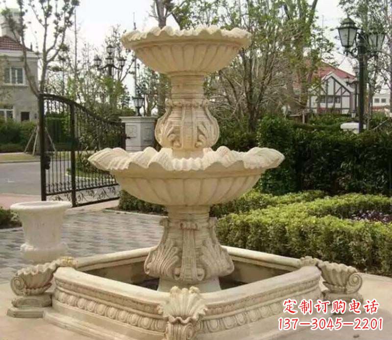 绵阳优雅精致的喷泉石雕