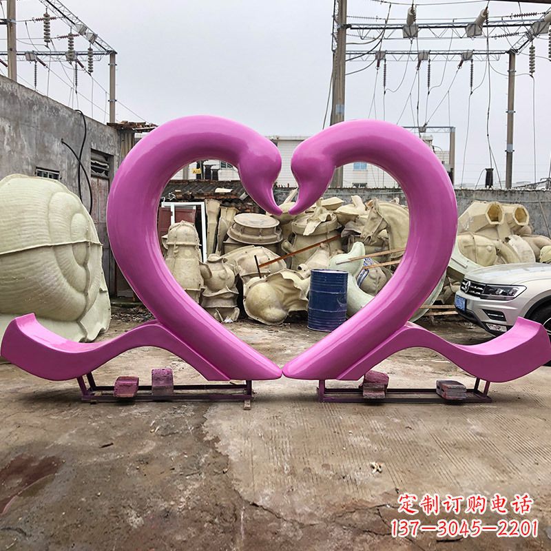 绵阳玻璃钢天鹅雕塑