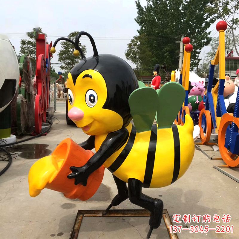 绵阳玻璃钢蜜蜂雕塑