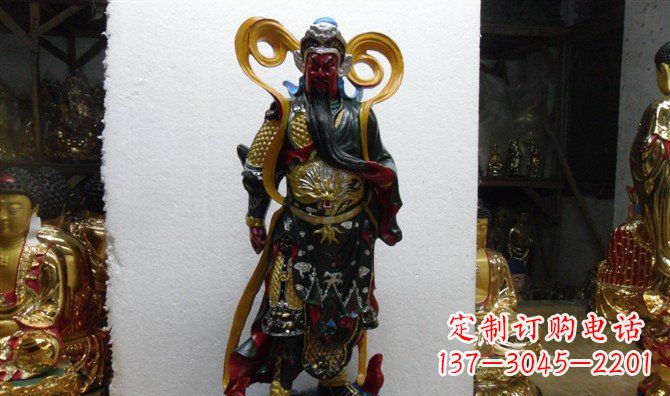 绵阳关公玻璃钢彩绘刀