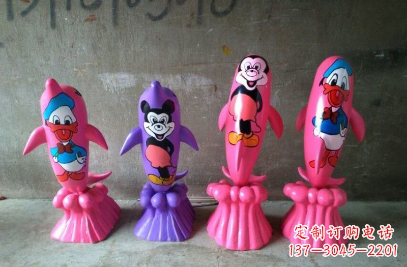 绵阳玻璃钢海豚雕塑把海洋之美带到你家