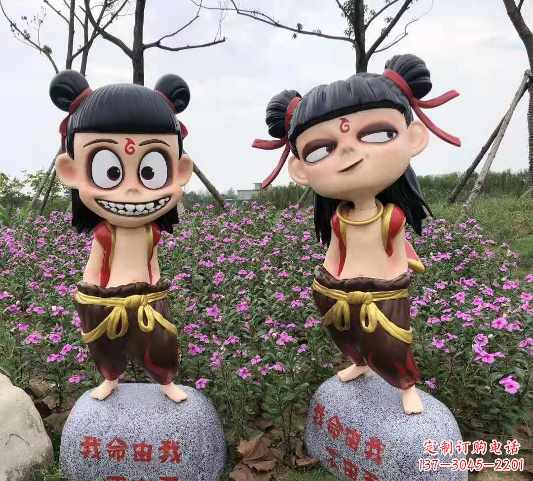 绵阳玻璃钢彩绘哪吒