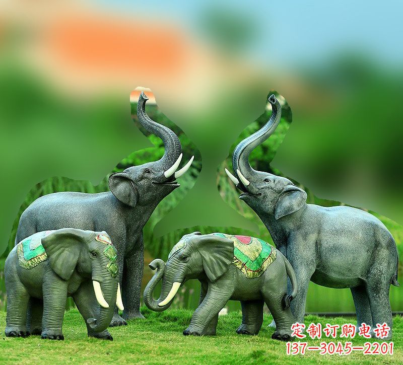 绵阳玻璃钢大象雕塑——把大象的优雅带入现代