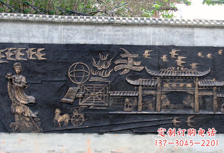 绵阳玻璃钢仿铜牡丹雕塑