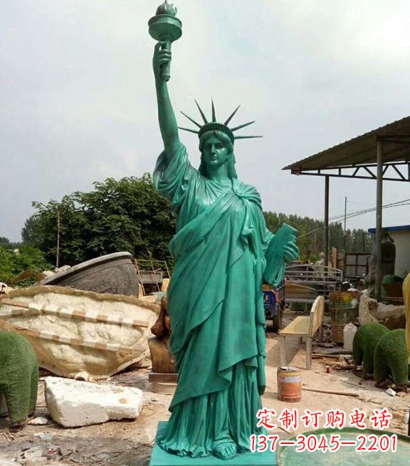 绵阳玻璃钢仿青铜自由女神像的雕塑