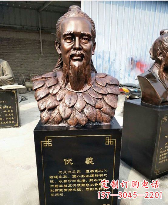 绵阳玻璃钢雕刻伏羲头像