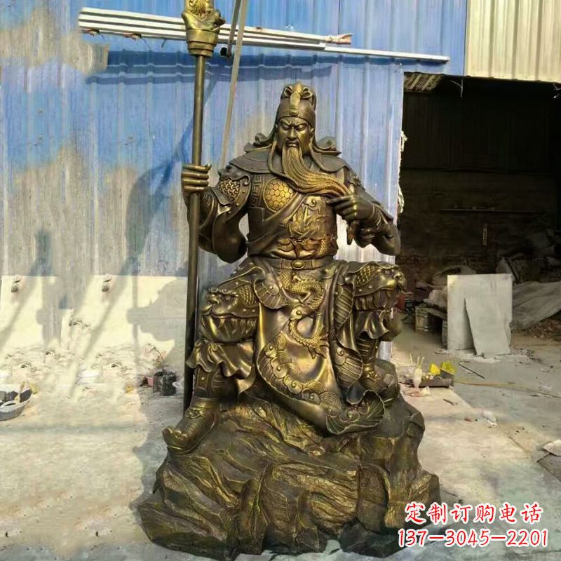 绵阳玻璃钢制作的关羽雕塑