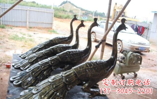 绵阳玻璃钢孔雀——精美的动物雕塑