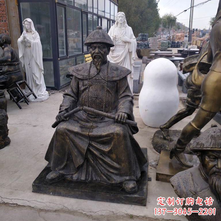 绵阳玻璃钢林则徐雕塑