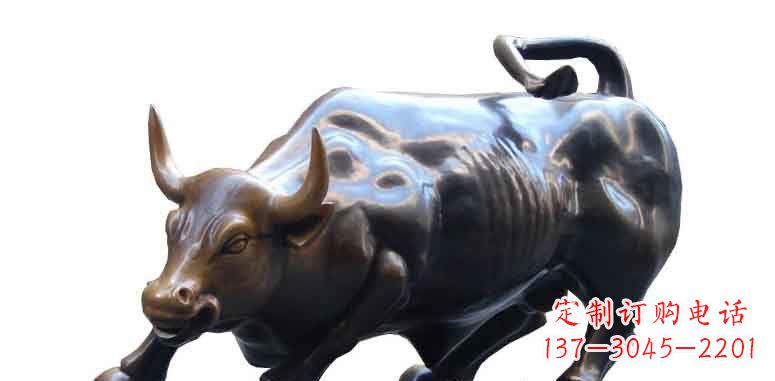 绵阳玻璃钢仿铜牛公园动物雕塑雕刻艺术的精美绝伦