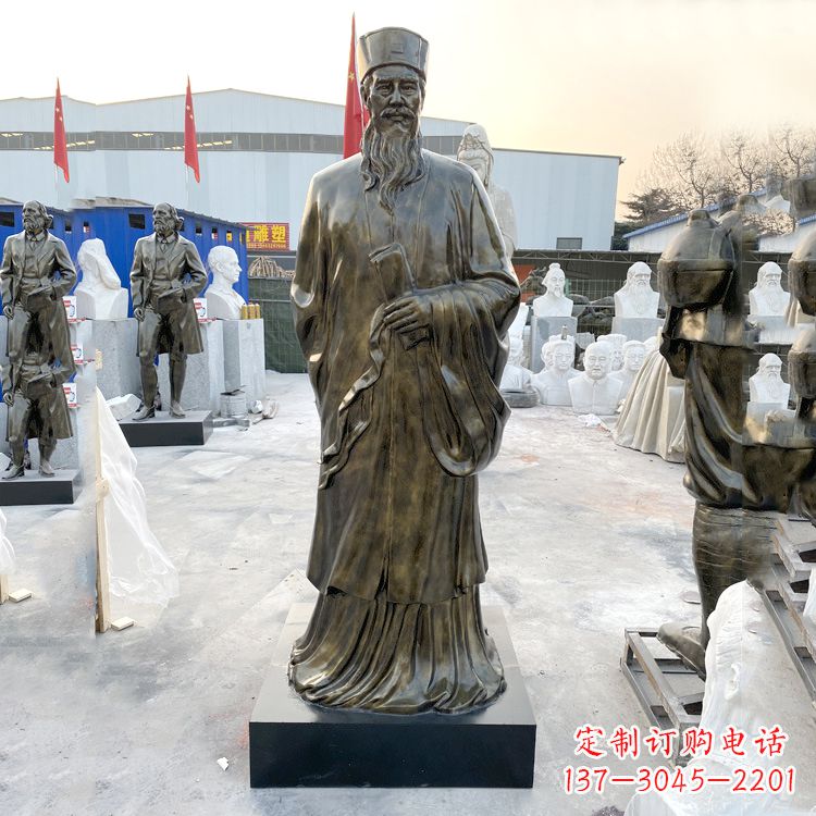 绵阳苏东坡玻璃钢仿铜雕塑