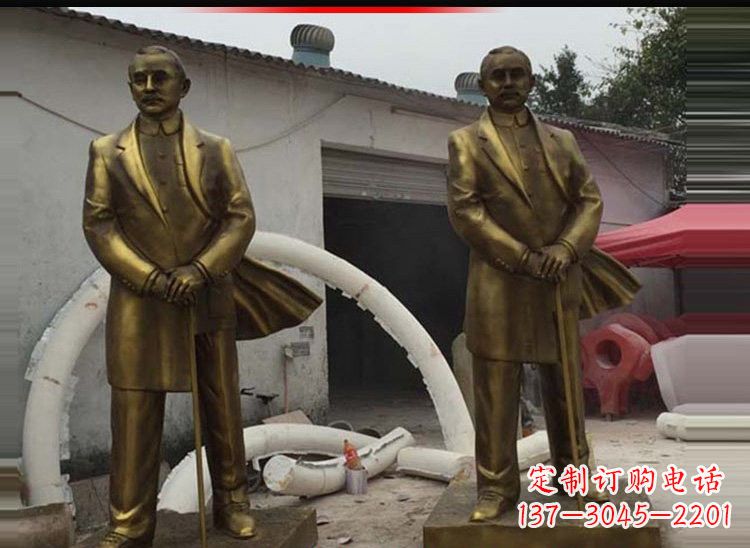 绵阳玻璃钢仿铜孙中山雕塑