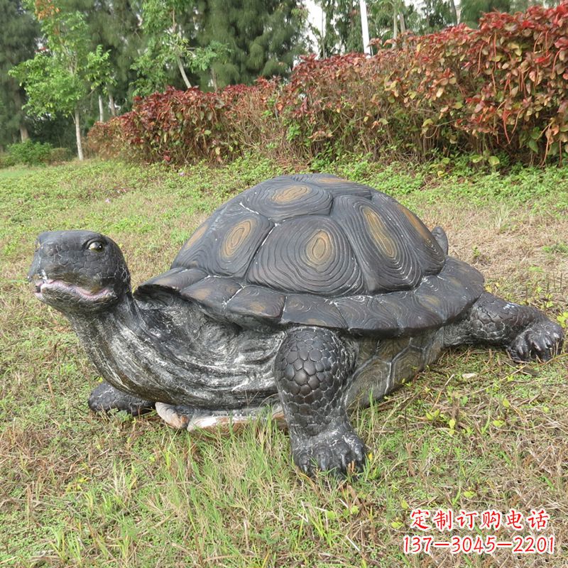 绵阳玻璃钢乌龟雕塑传承古老文化