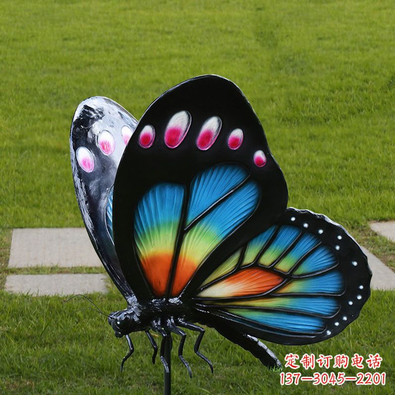 绵阳玻璃钢制作的蝴蝶雕塑