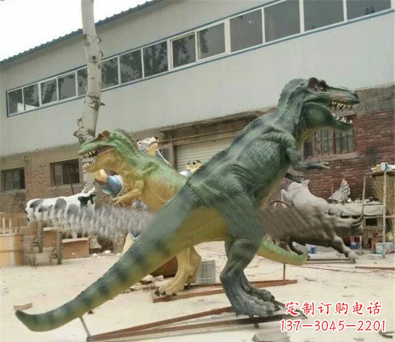 绵阳玻璃钢制作的恐龙雕塑