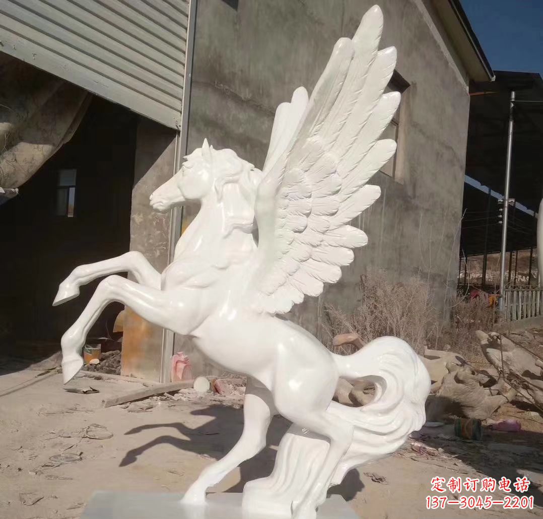 绵阳玻璃钢飞马雕塑动物雕塑精彩之旅