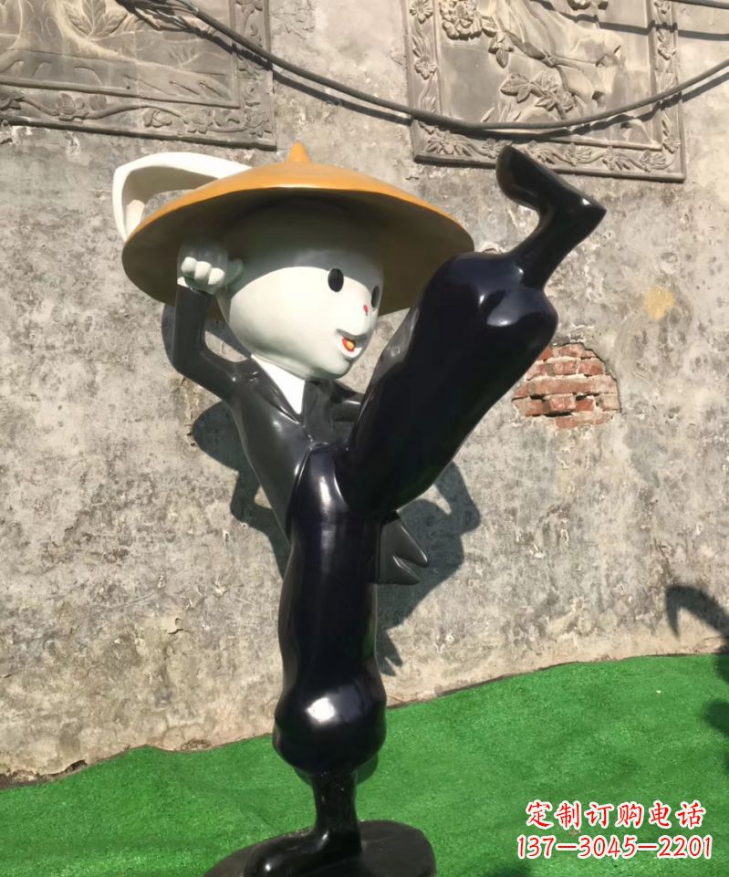 绵阳玻璃钢兔子雕塑精美绝伦